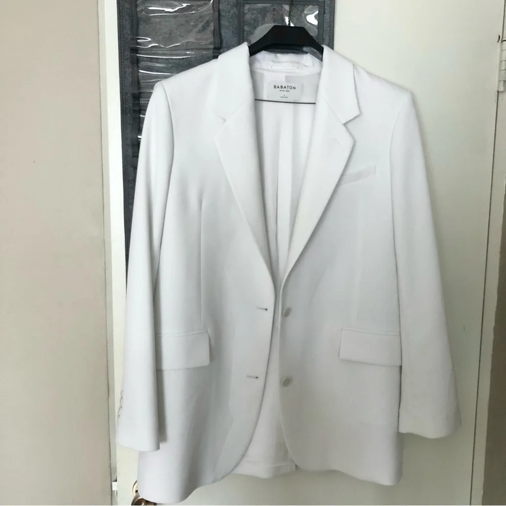 Babaton Agency blazer white L - Picture 2 of 2